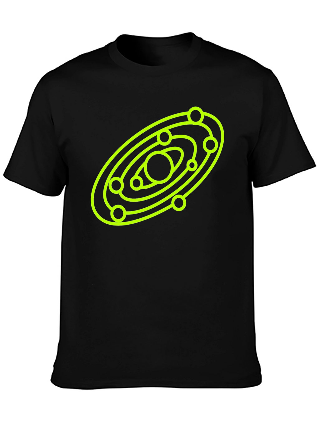 Cosmic Orbit Graphic Tee - Black