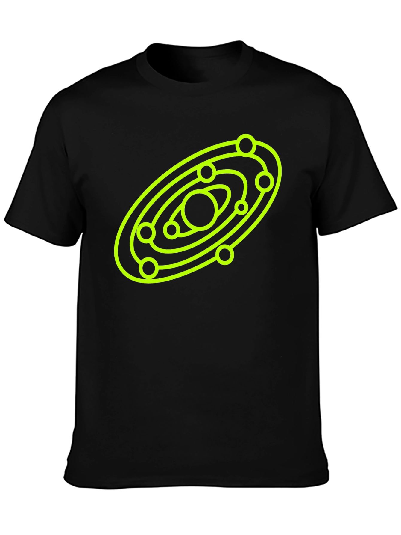 Cosmic Orbit Graphic Tee - Black