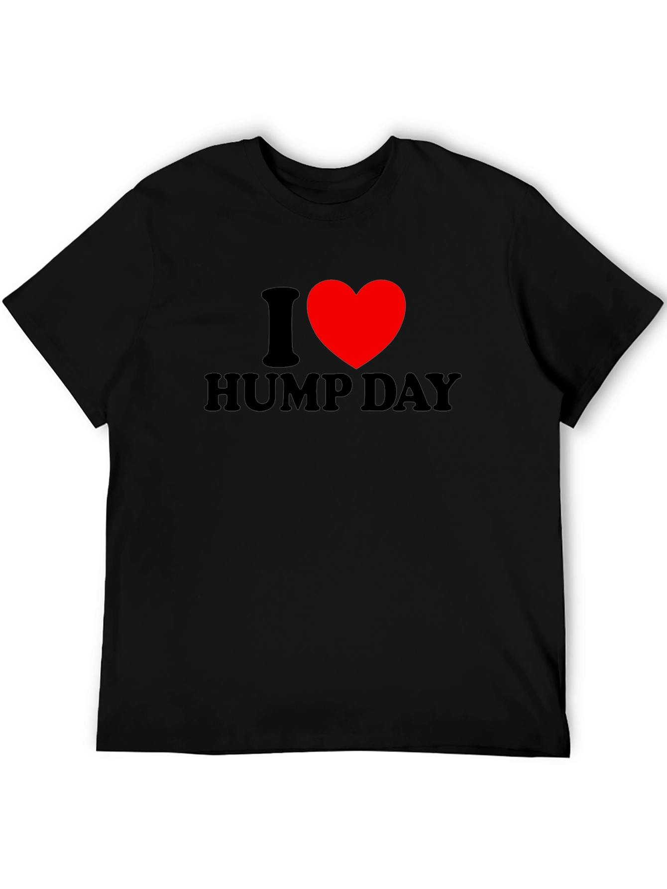 I Heart Hump Day T-Shirt - Black Short Sleeve