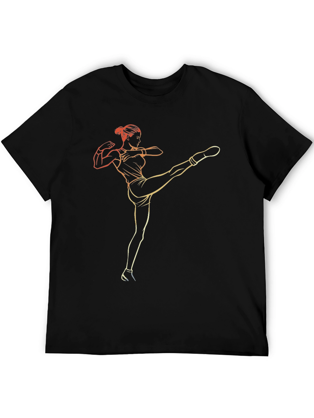 Kickboxing Graphic Tee - Womens Fitness Shirt