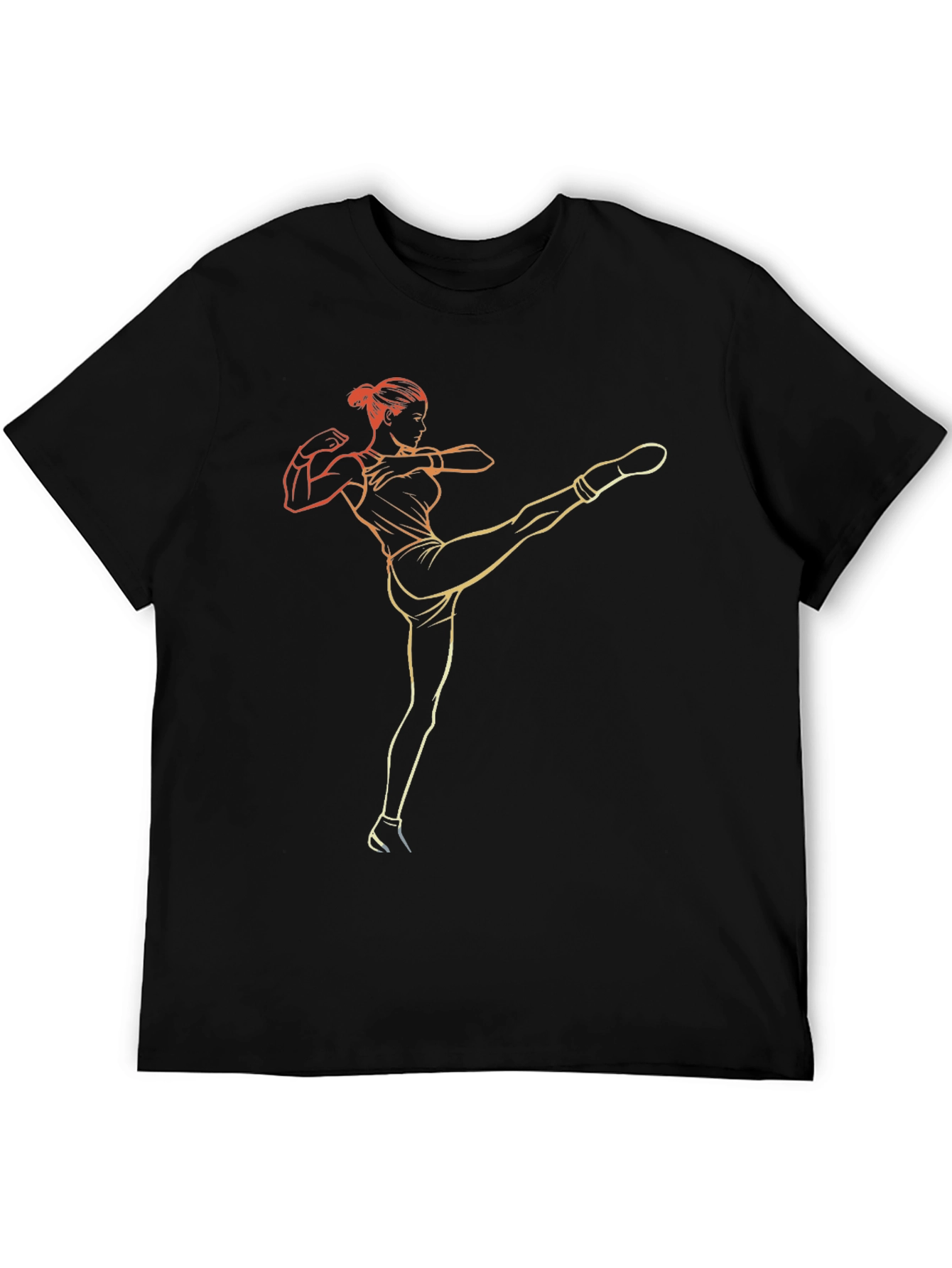 Kickboxing Graphic Tee - Womens Fitness Shirt