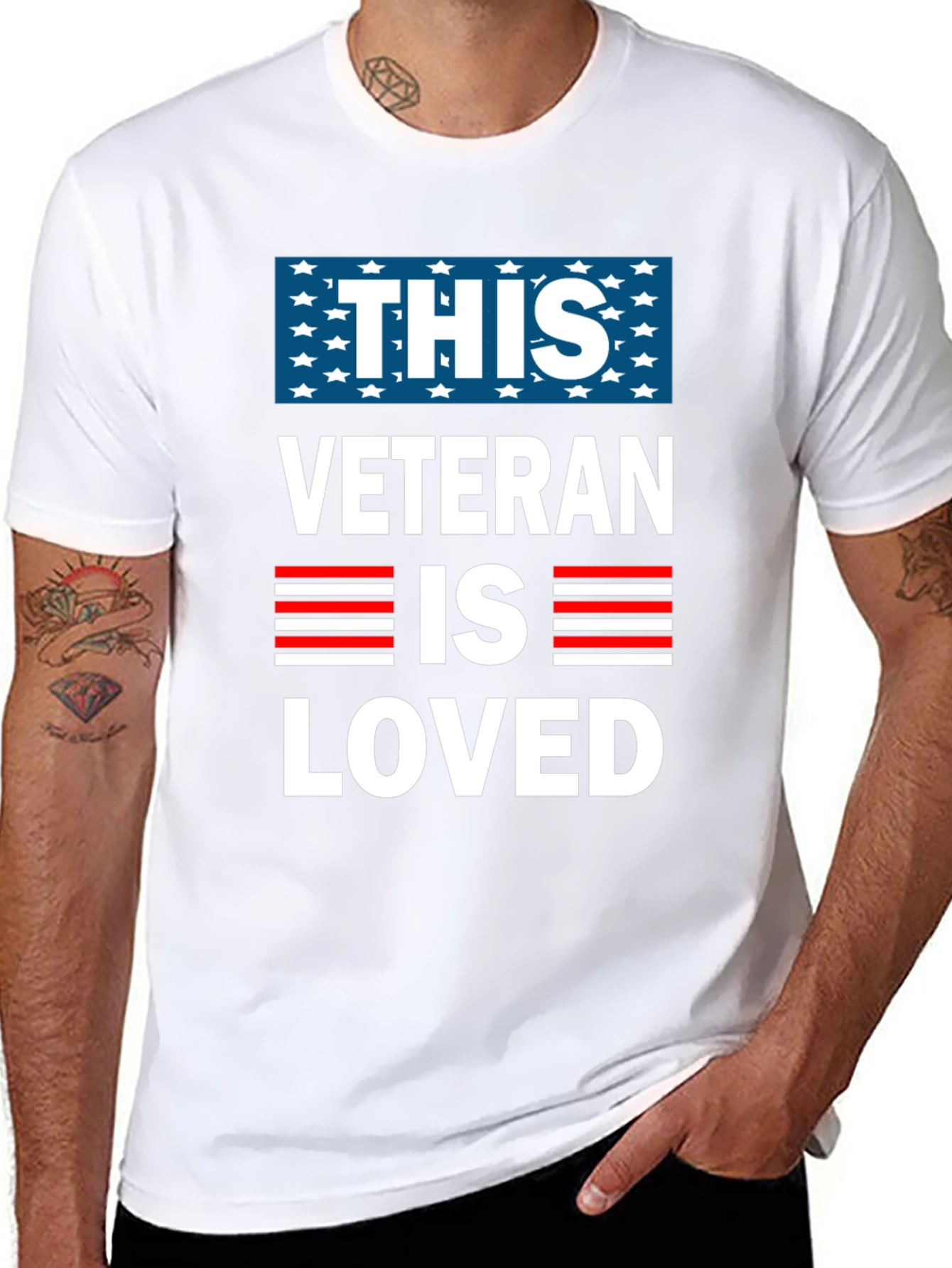 This Veteran Is Loved T-Shirt - Patriotic Design