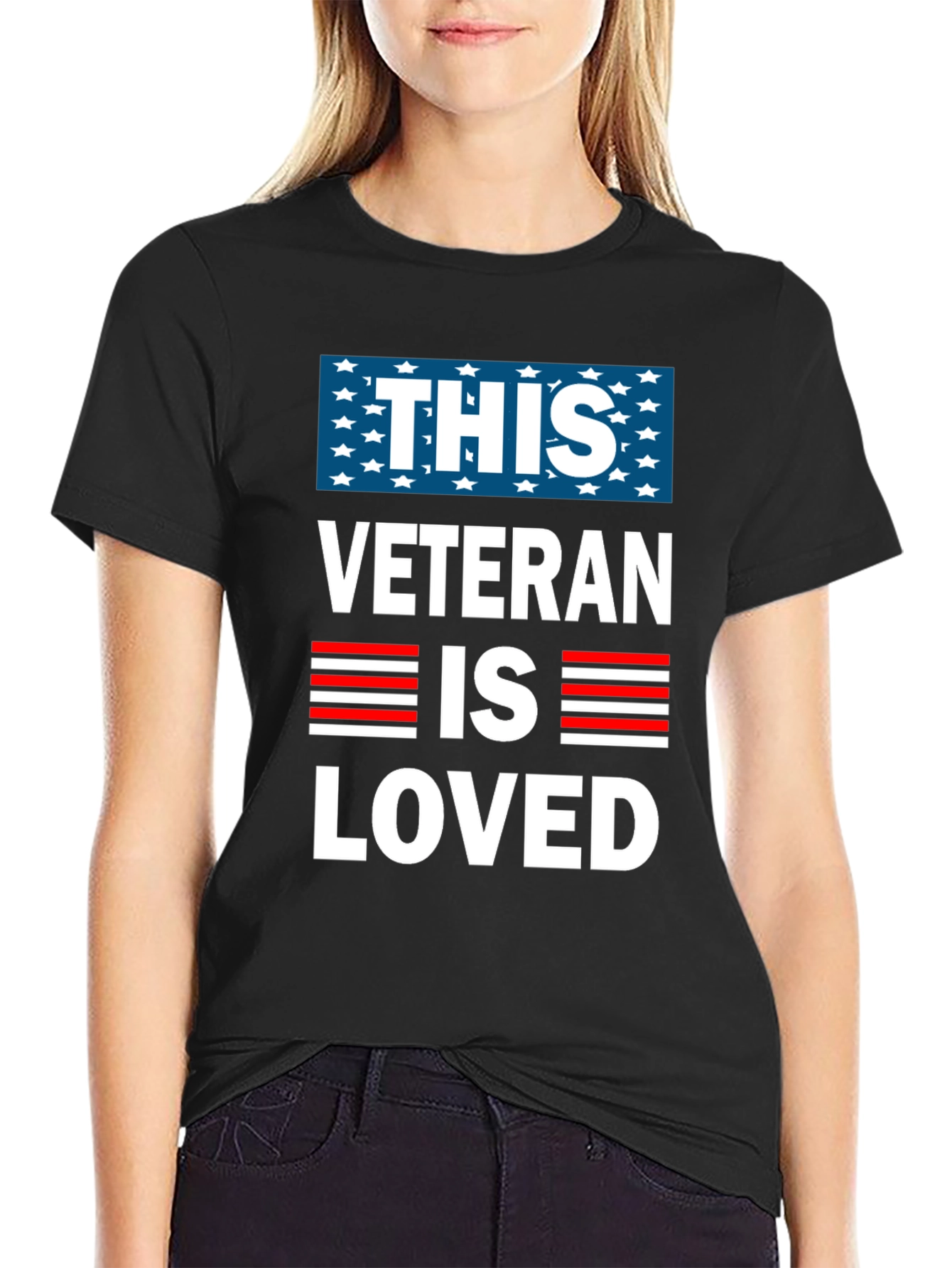 This Veteran Is Loved T-Shirt - Patriotic Design