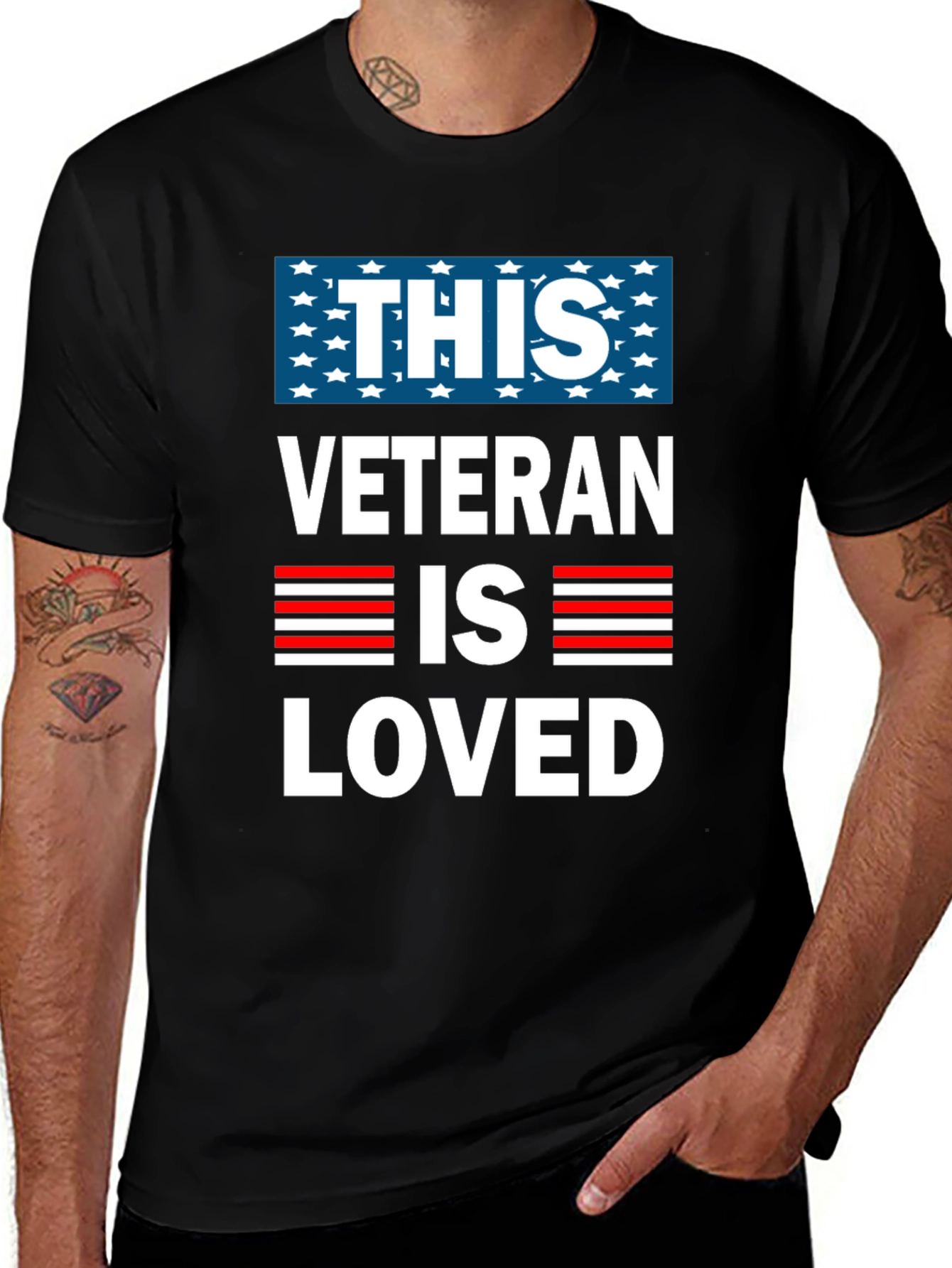 This Veteran Is Loved T-Shirt - Patriotic Design