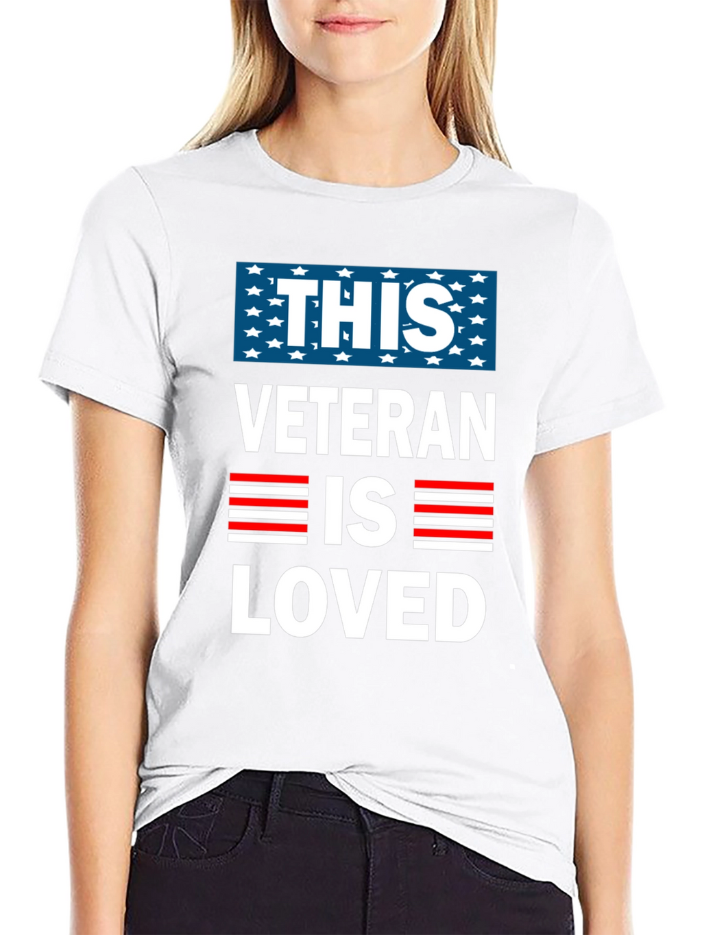 This Veteran Is Loved T-Shirt - Patriotic Design