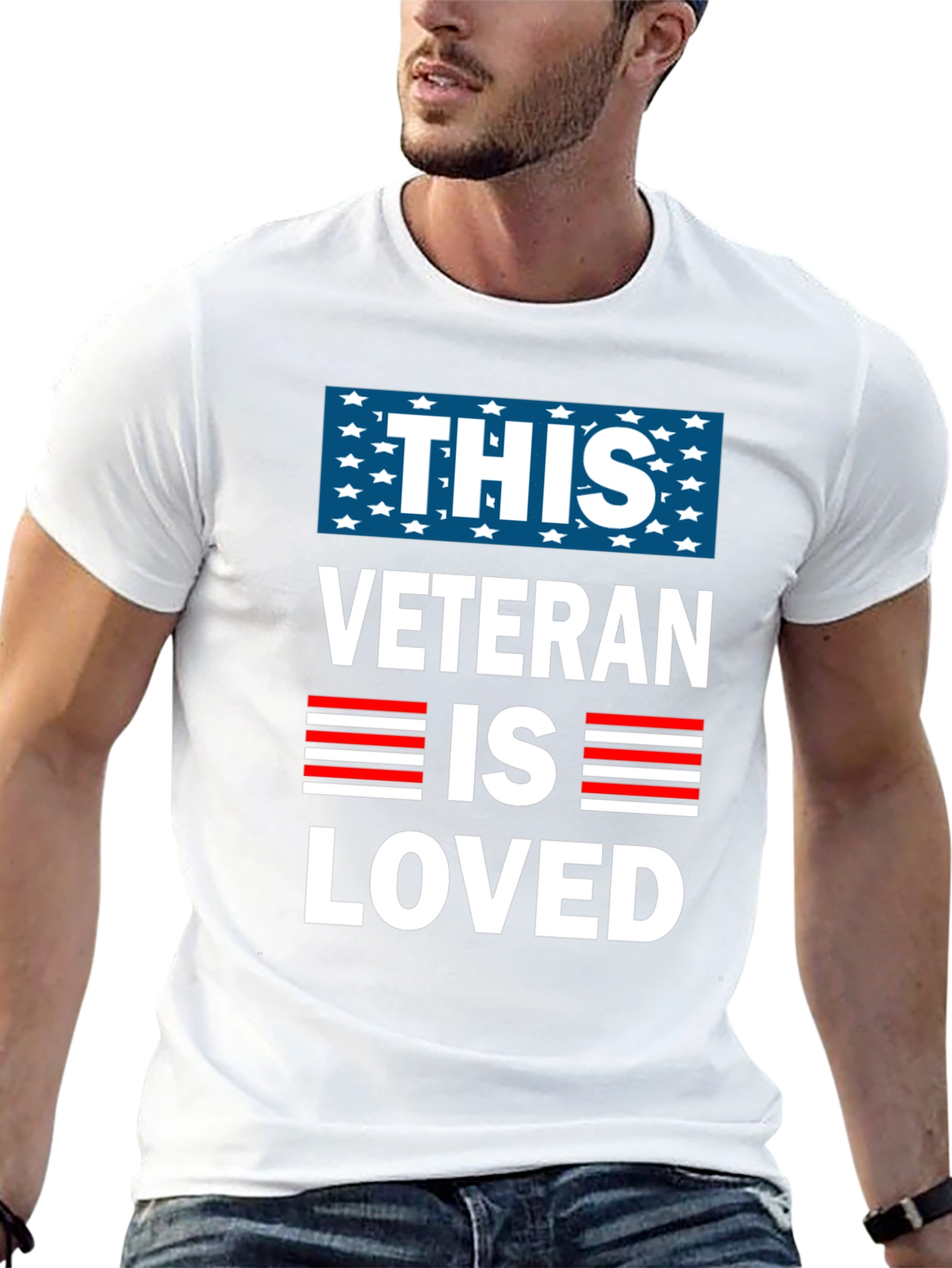 This Veteran Is Loved T-Shirt - Patriotic Design