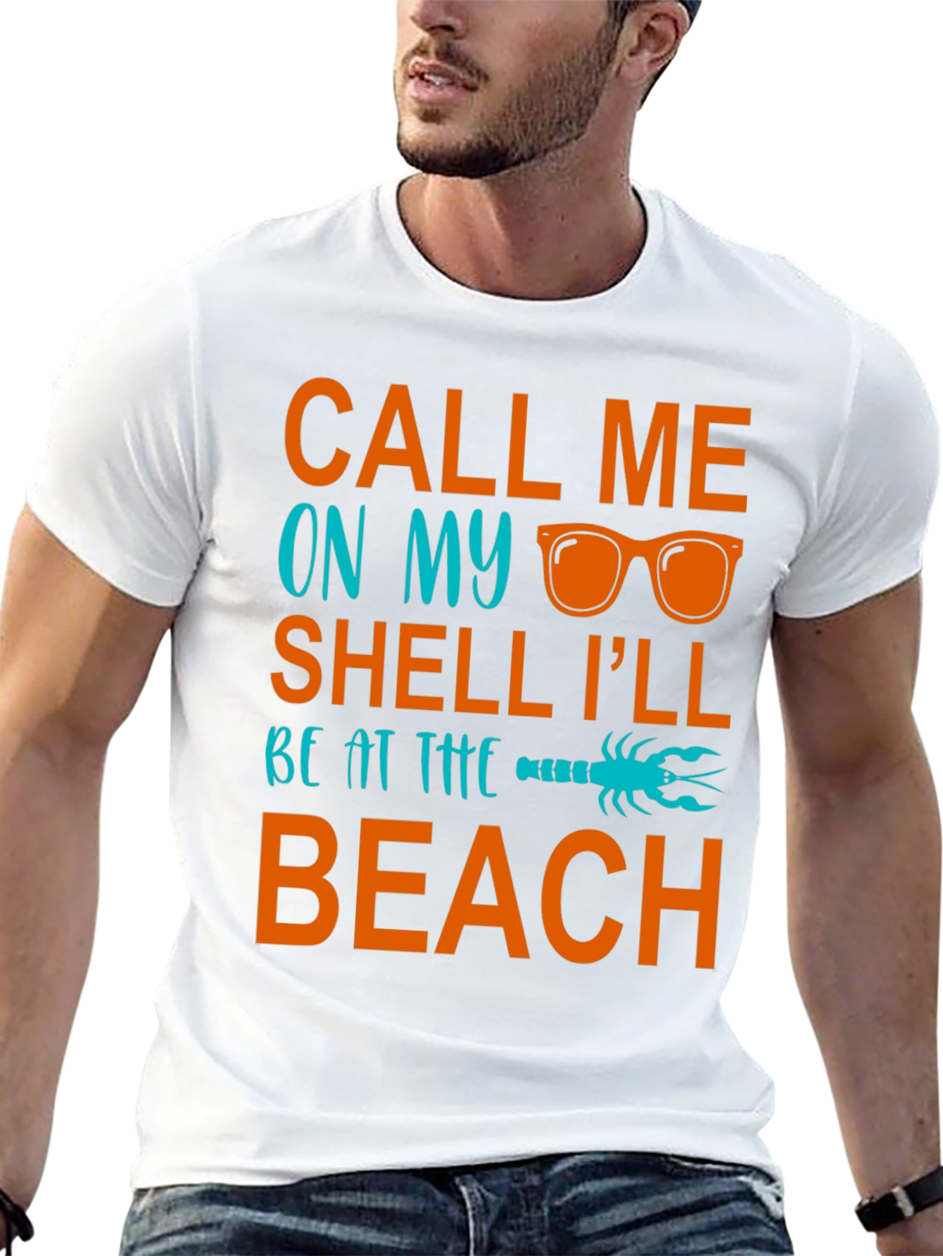 Call Me On My Shell Beach T-Shirt