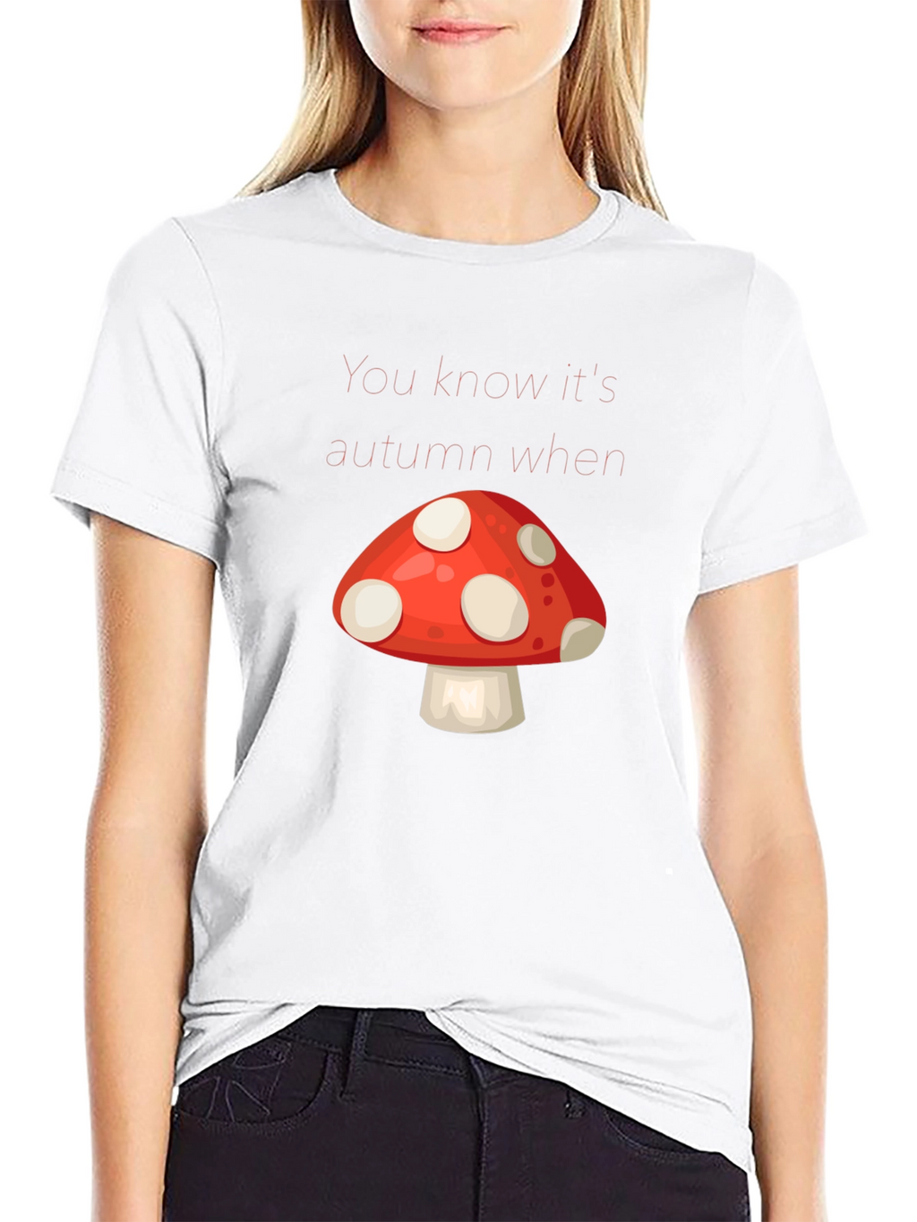 Autumn Mushroom Graphic Tee - Stylish Fall Apparel
