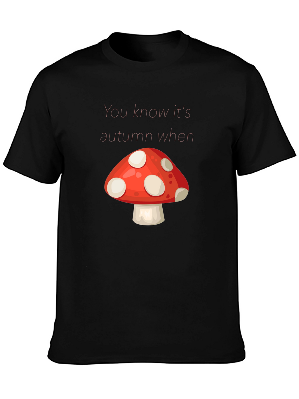 Autumn Mushroom Graphic Tee - Stylish Fall Apparel