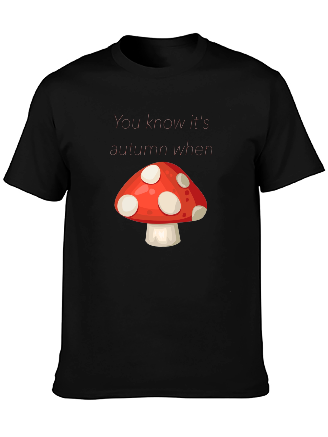 Autumn Mushroom Graphic Tee - Stylish Fall Apparel