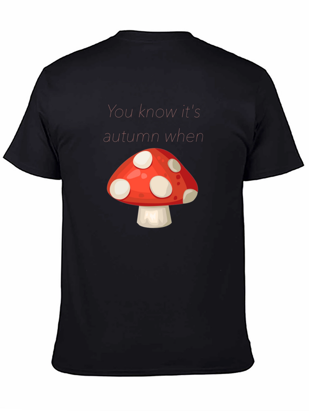 Autumn Mushroom Graphic Tee - Stylish Fall Apparel