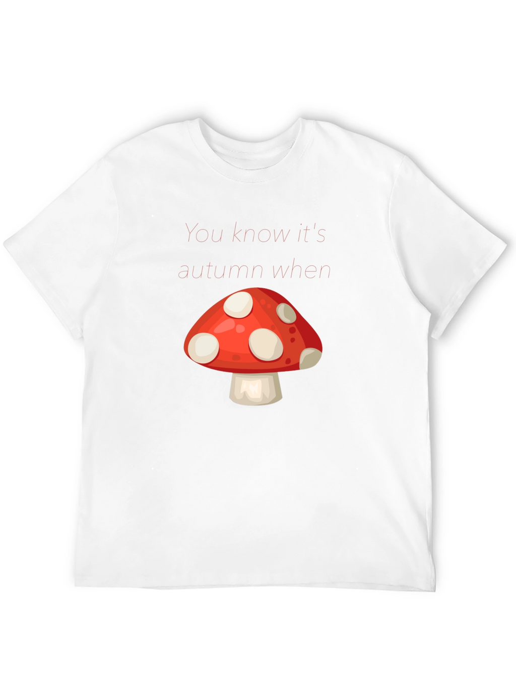 Autumn Mushroom Graphic Tee - Stylish Fall Apparel