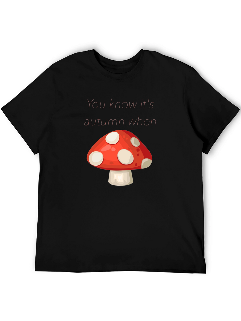 Autumn Mushroom Graphic Tee - Stylish Fall Apparel