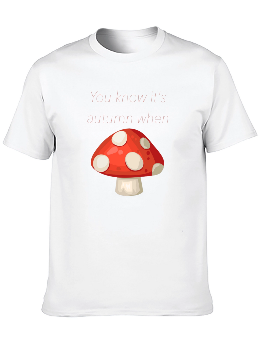 Autumn Mushroom Graphic Tee - Stylish Fall Apparel