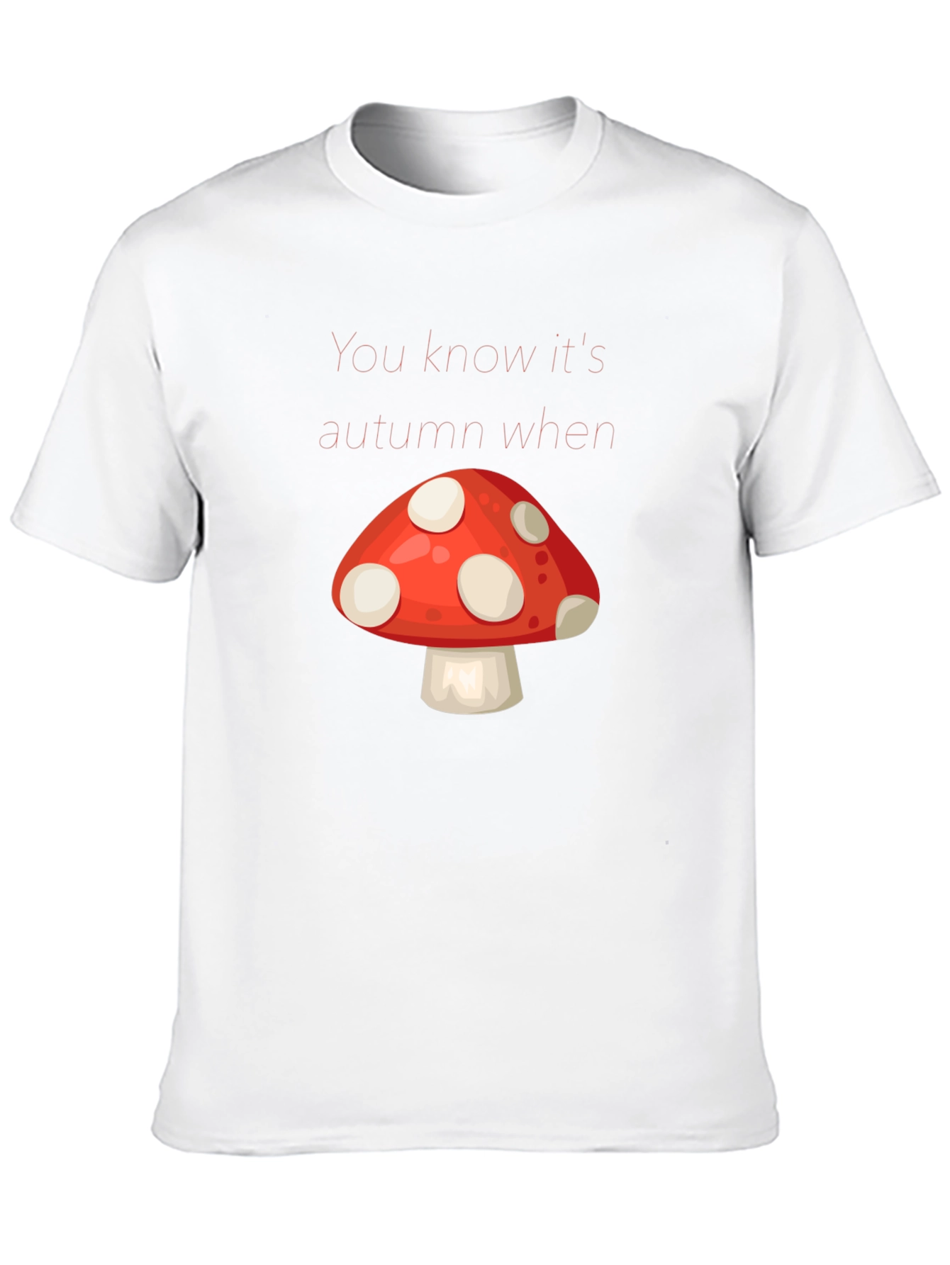 Autumn Mushroom Graphic Tee - Stylish Fall Apparel