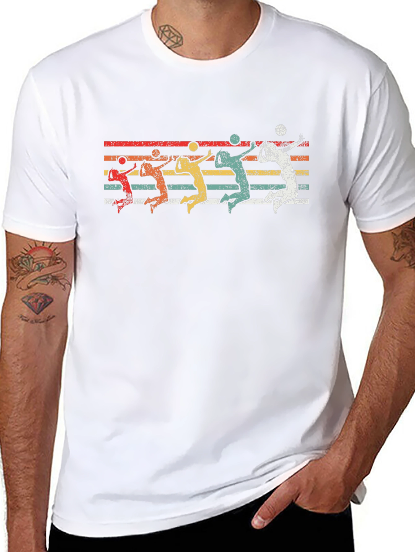 Vintage Volleyball Graphic T-Shirt