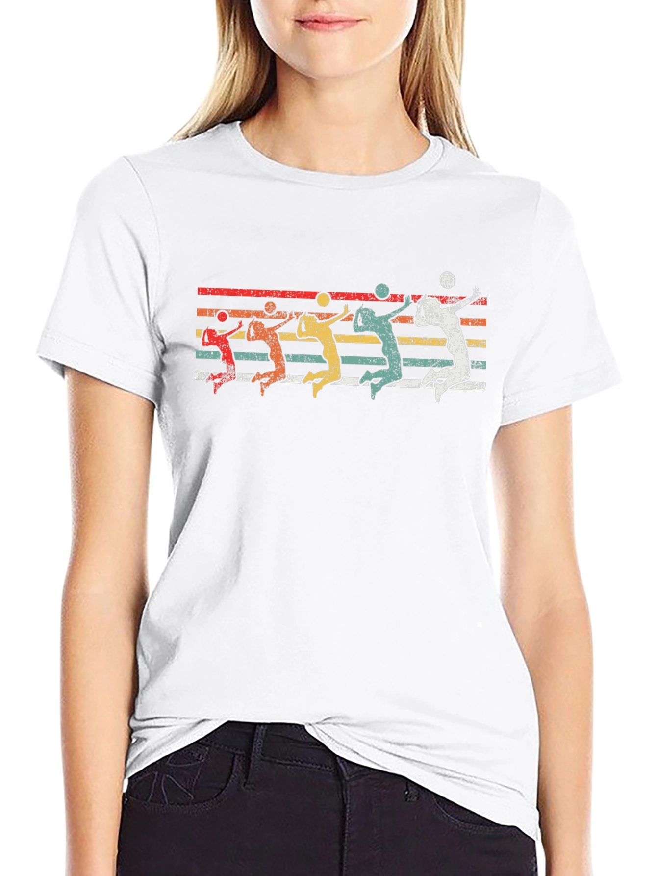 Vintage Volleyball Graphic T-Shirt