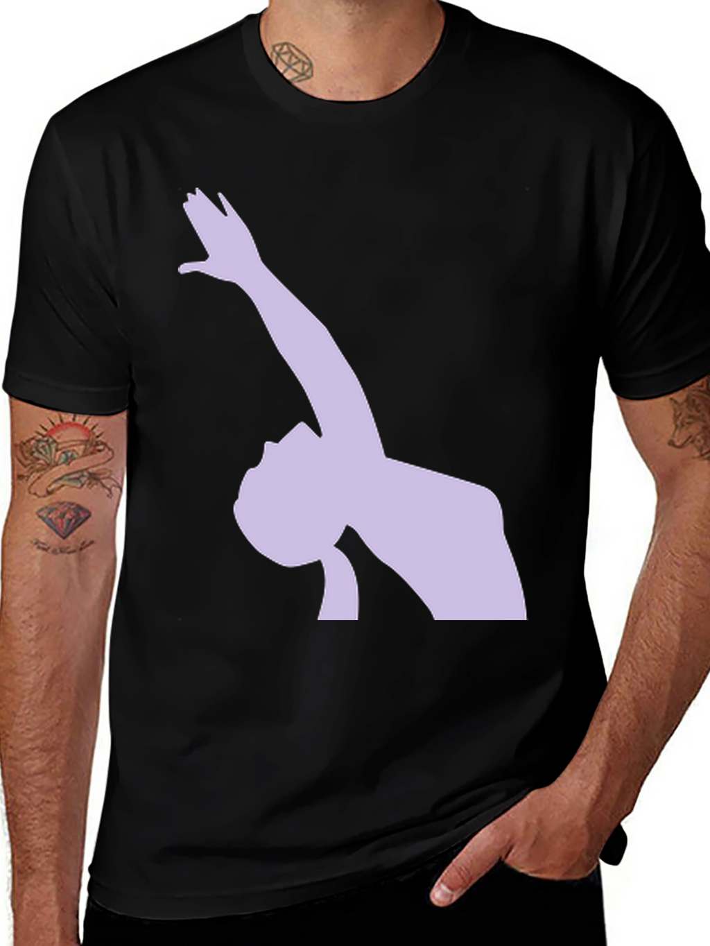 Artistic Silhouette Tee - Modern Graphic T-Shirt