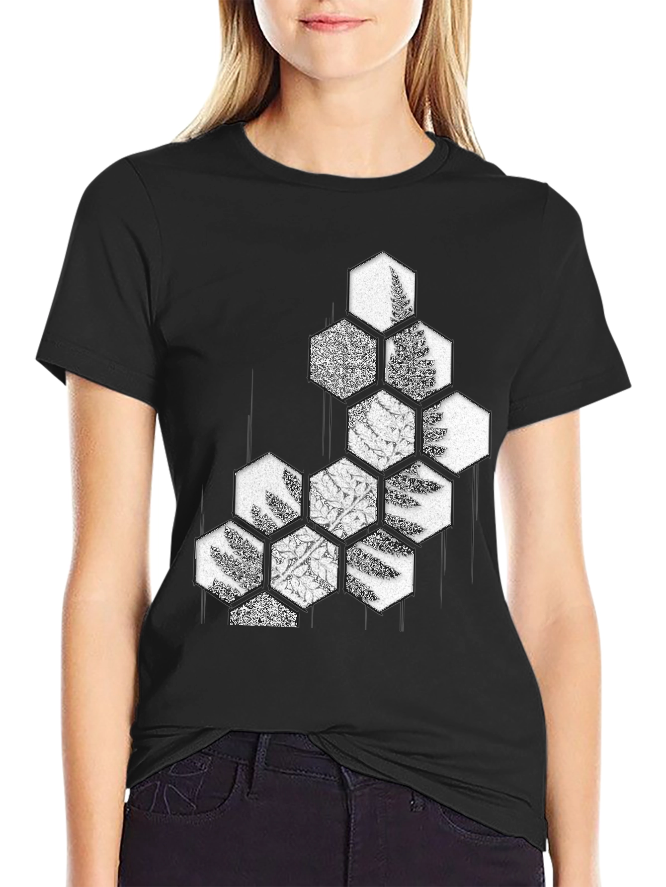 Nature Inspired Geometric Graphic Tee