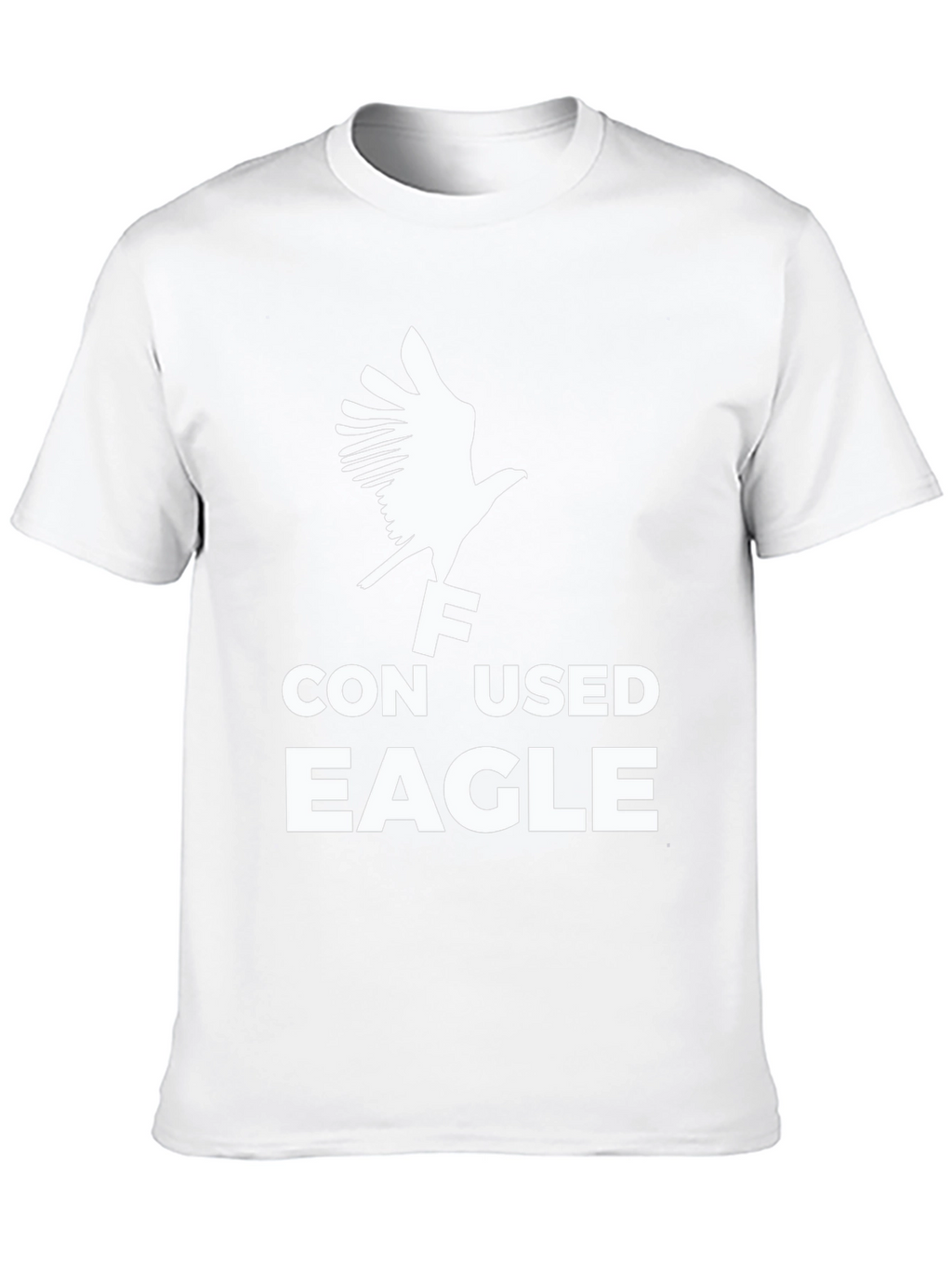 Confused Eagle Graphic T-Shirt - Black