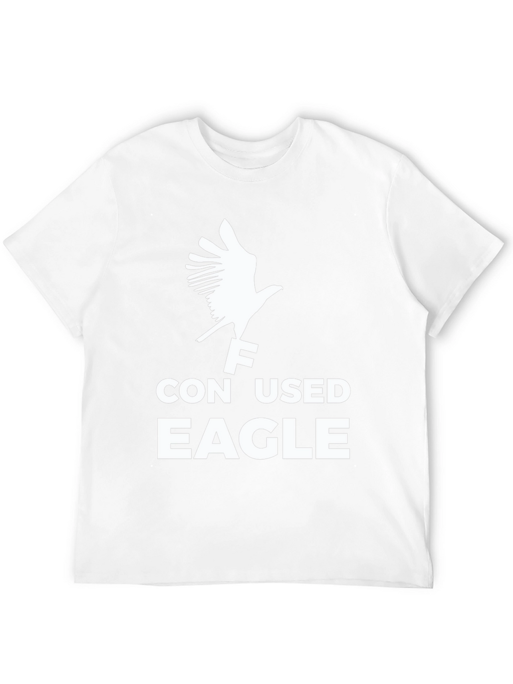 Confused Eagle Graphic T-Shirt - Black