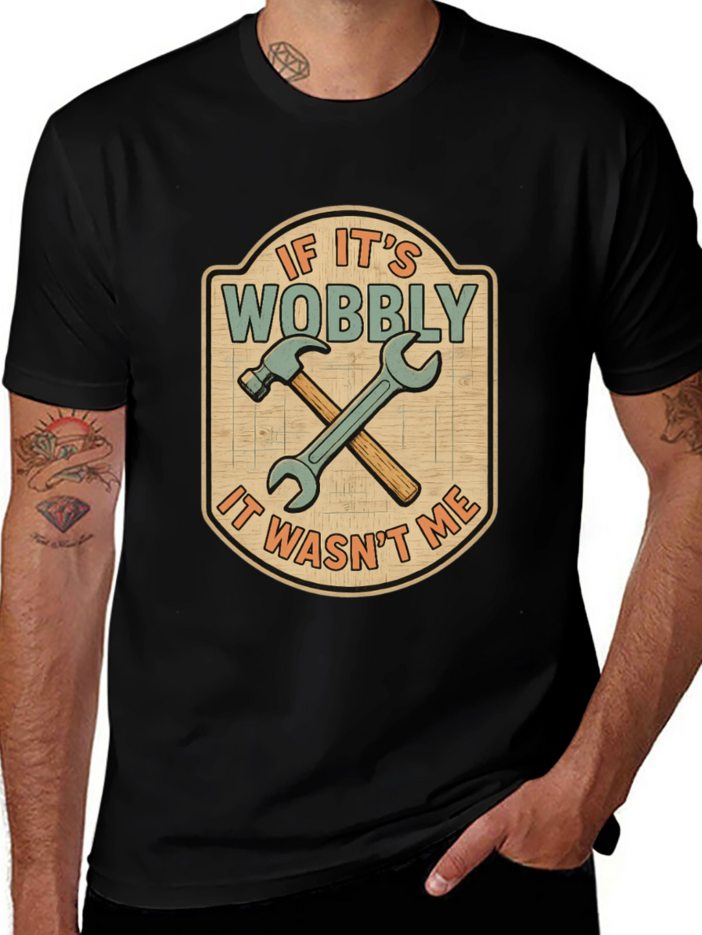 If Its Wobbly T-Shirt - Funny Carpenter Tee