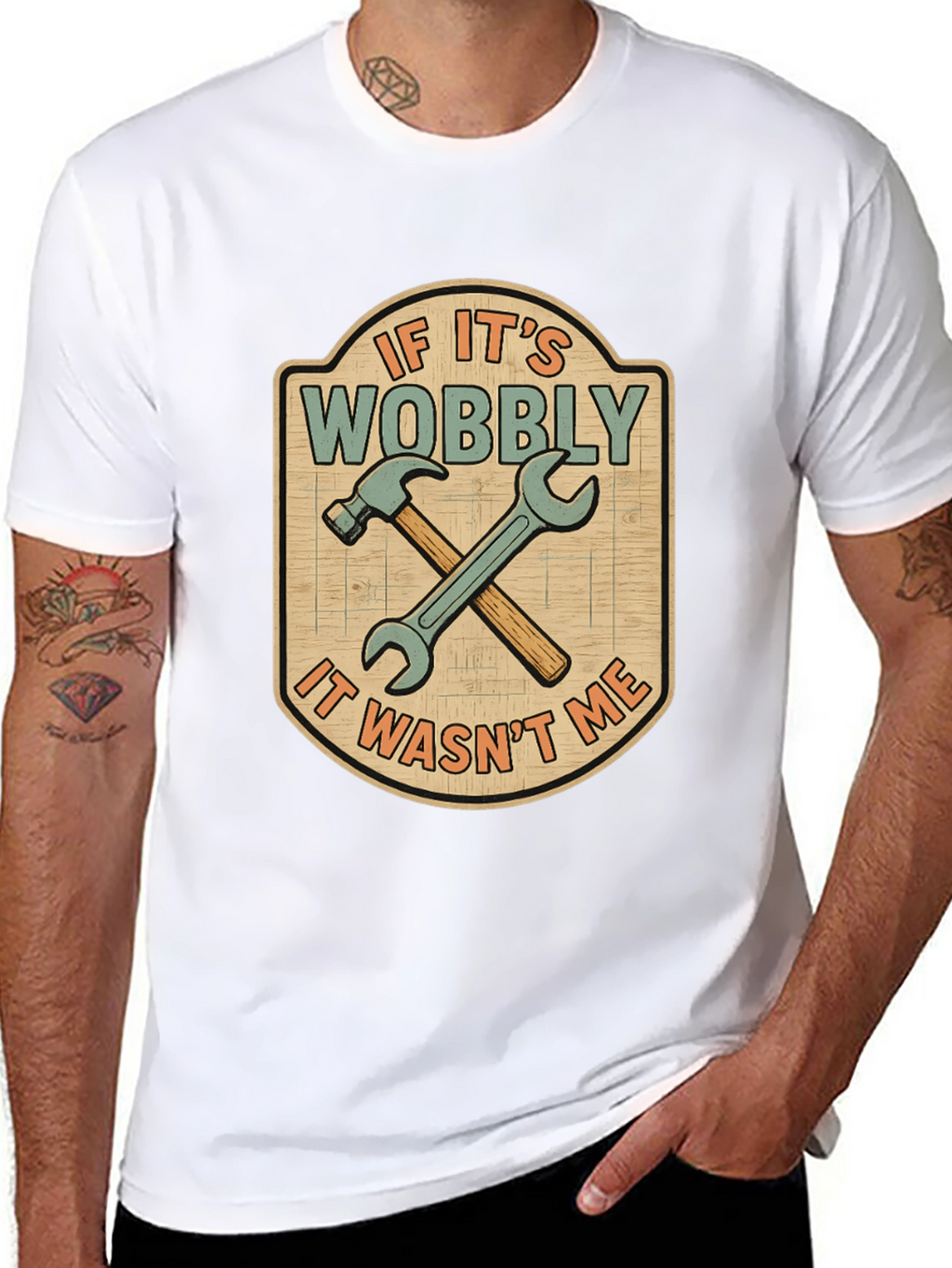 If Its Wobbly T-Shirt - Funny Carpenter Tee