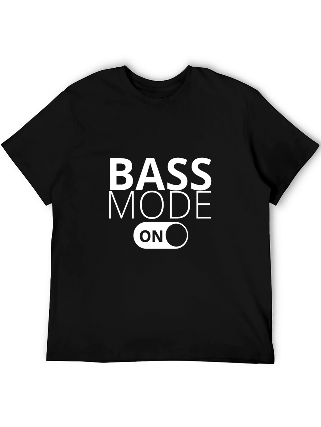 Bass Mode ON Graphic Tee - Black