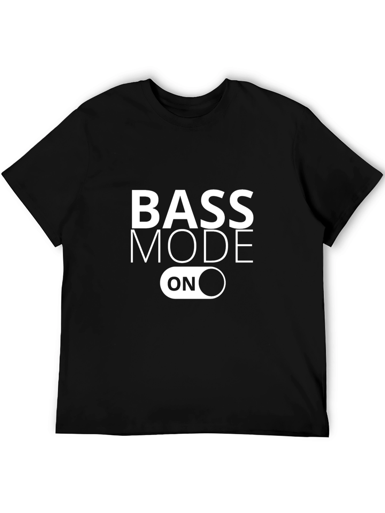 Bass Mode ON Graphic Tee - Black