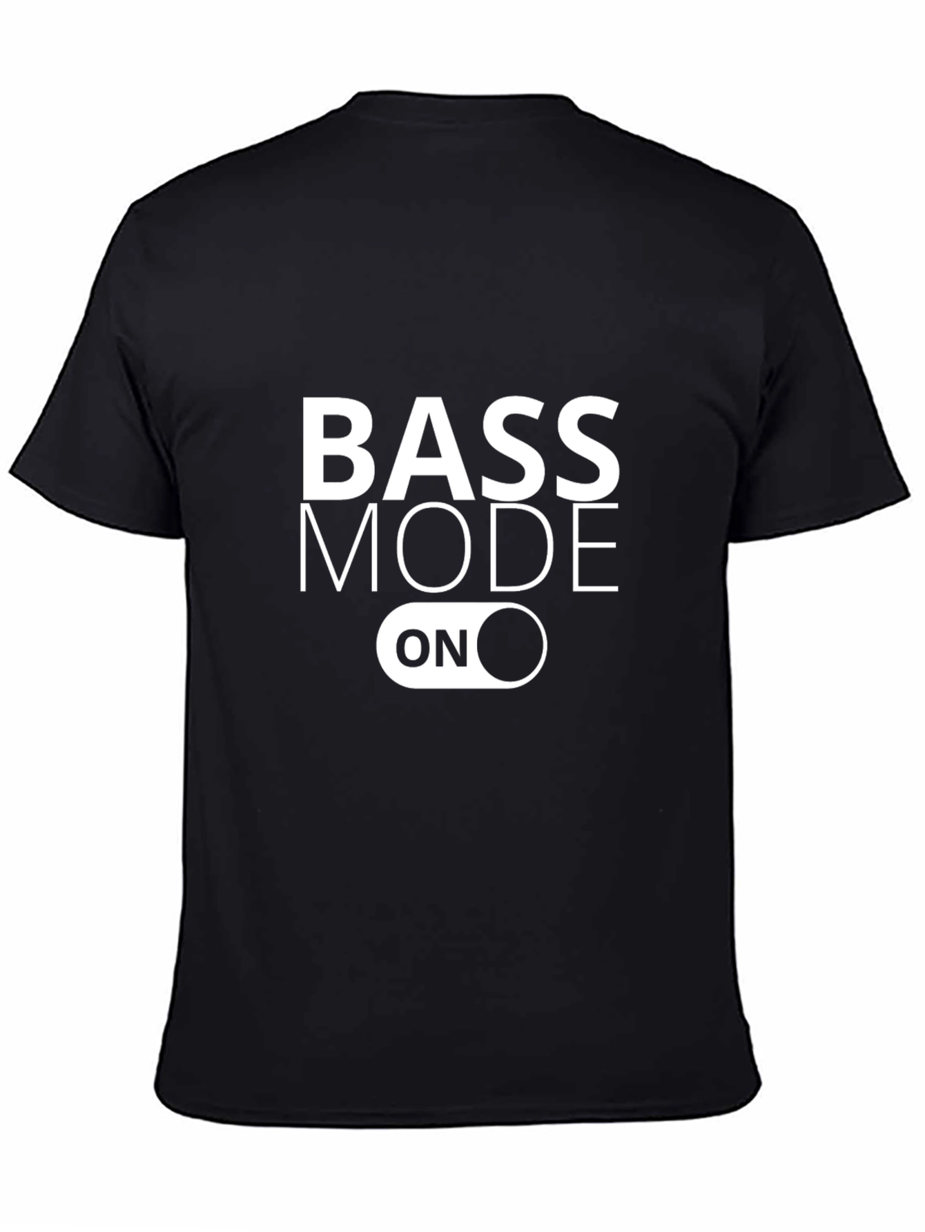 Bass Mode ON Graphic Tee - Black