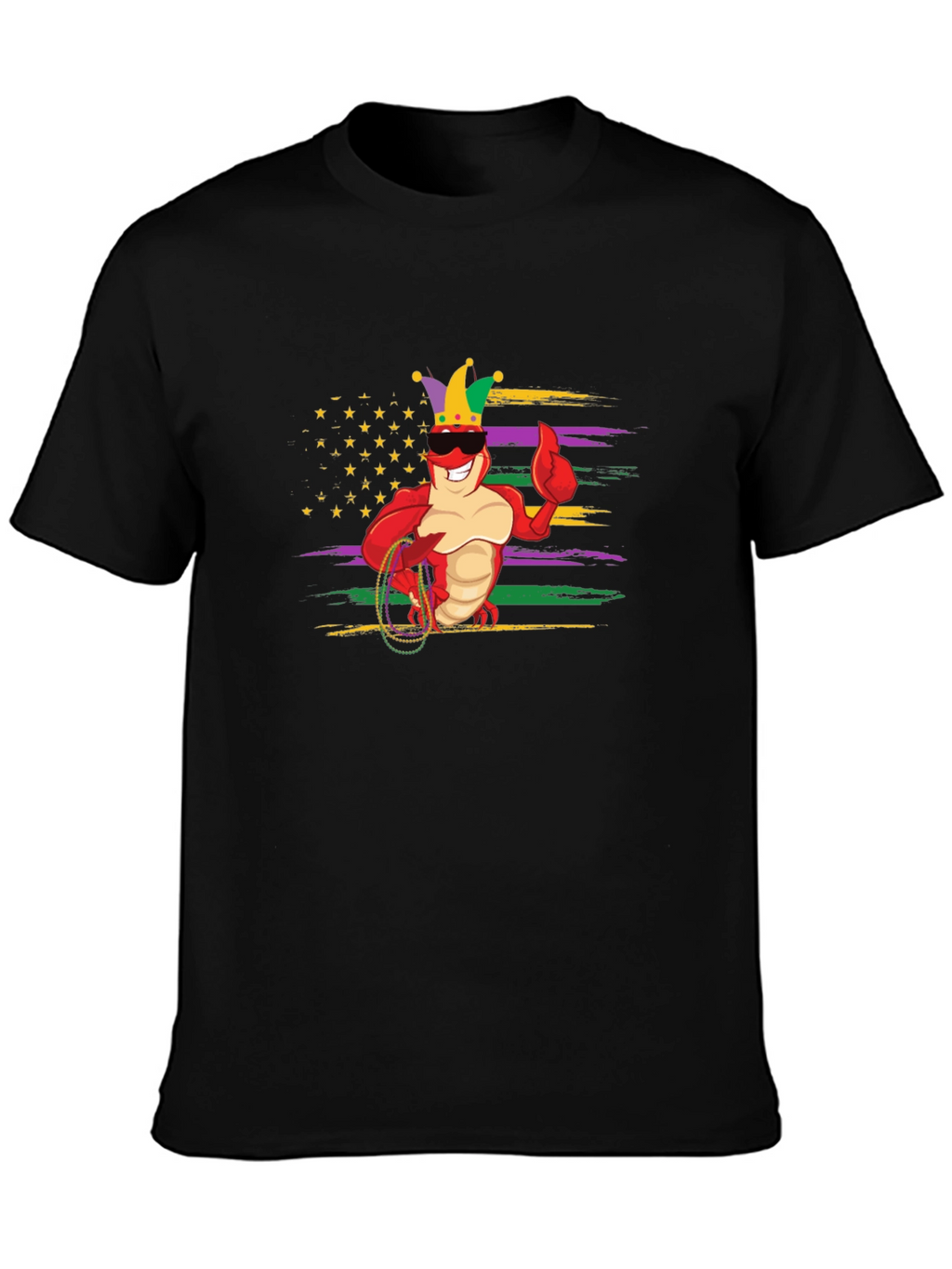 Mardi Gras Lobster Graphic Tee