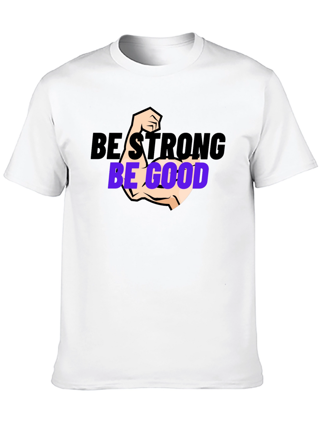 Be Strong Be Good Black Graphic Tee