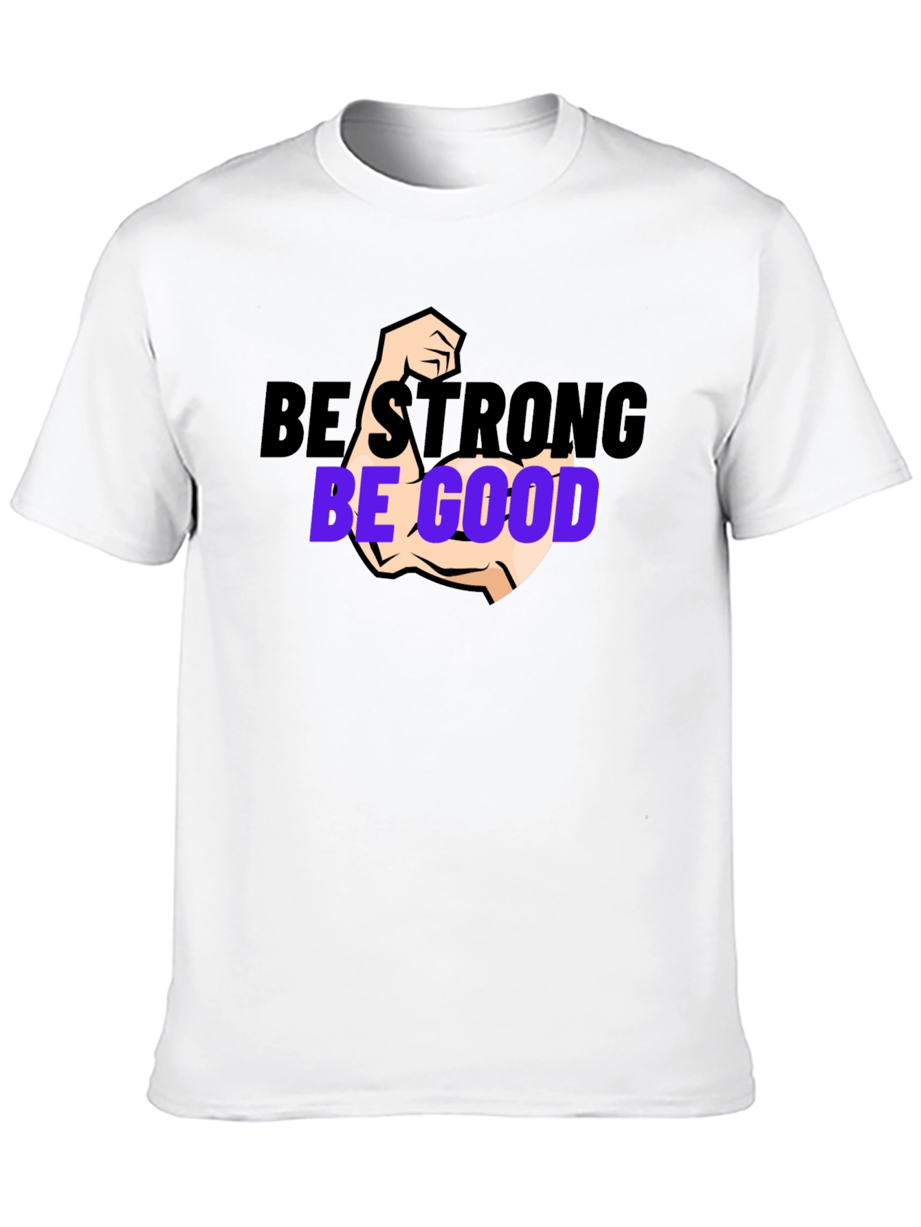 Be Strong Be Good Black Graphic Tee