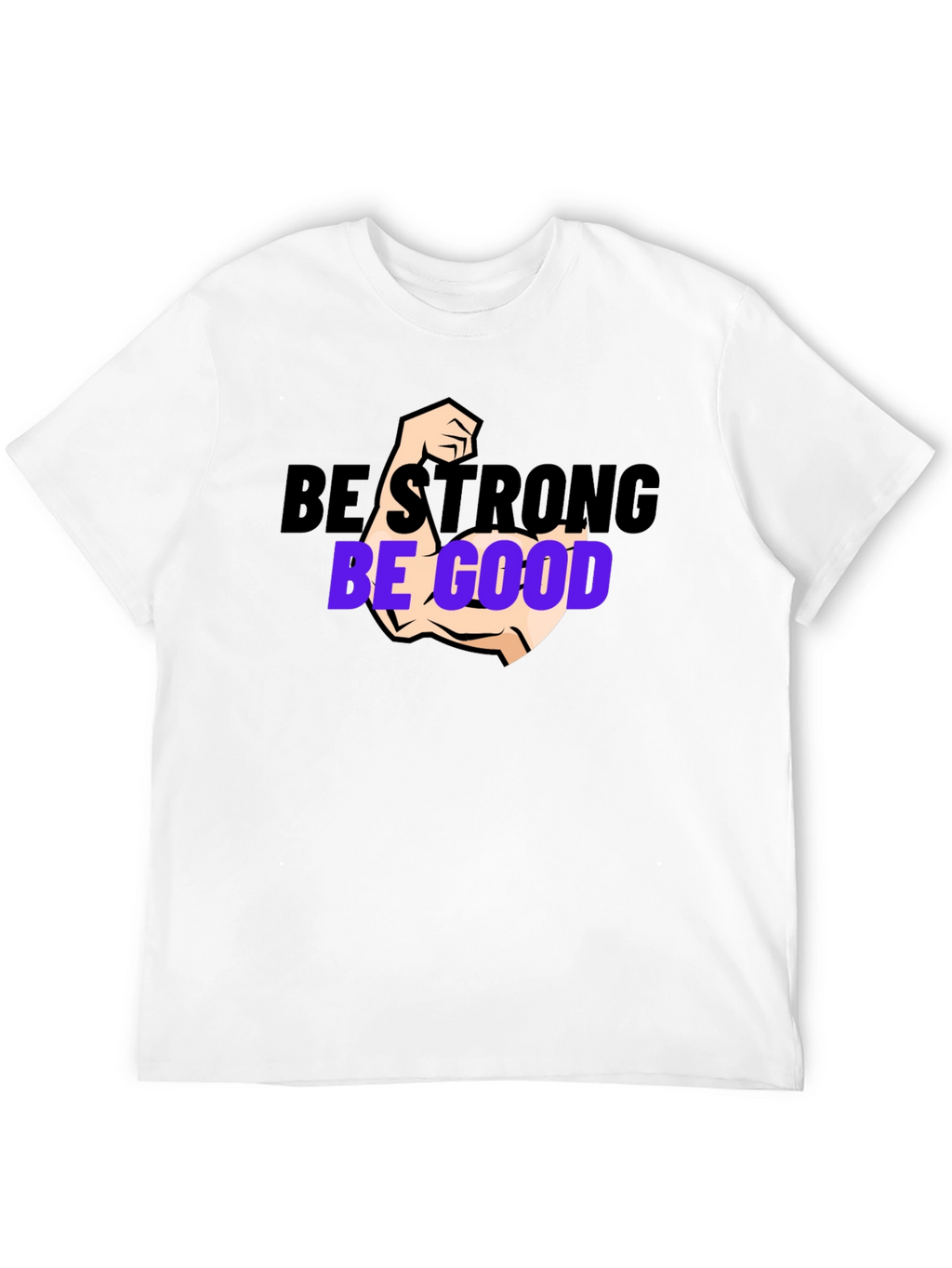 Be Strong Be Good Black Graphic Tee