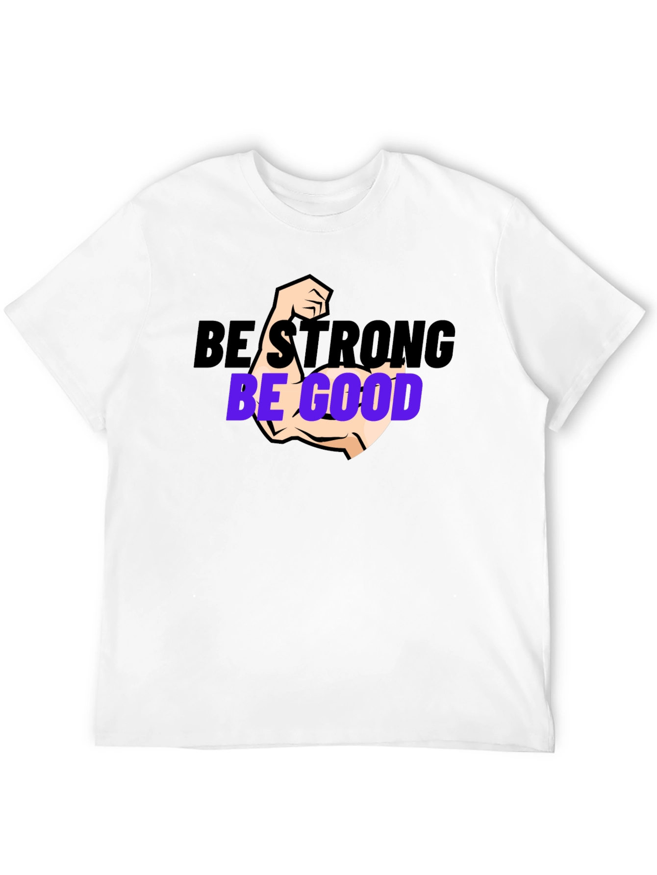 Be Strong Be Good Black Graphic Tee