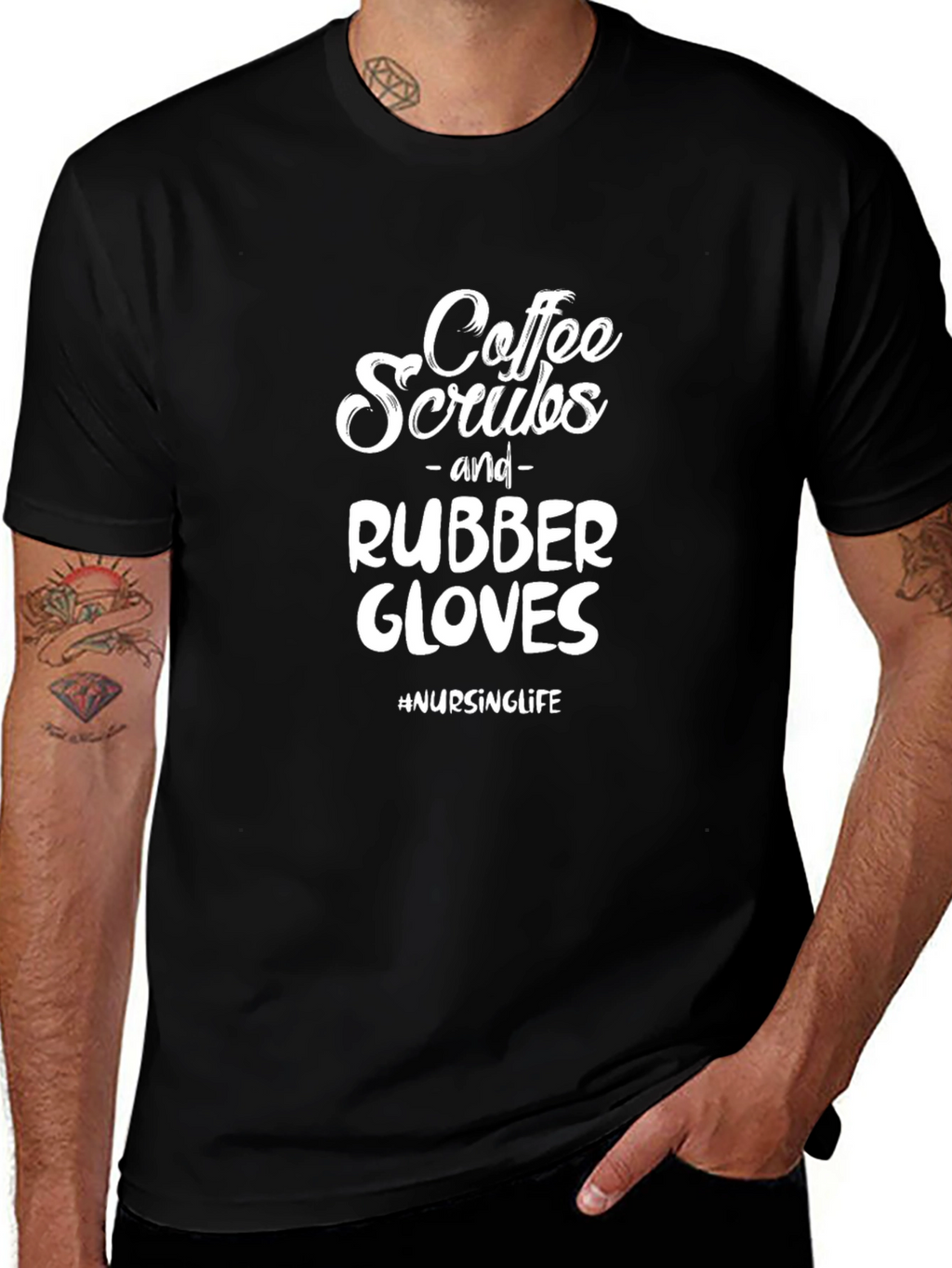 Coffee Scrubs Rubber Gloves T-Shirt