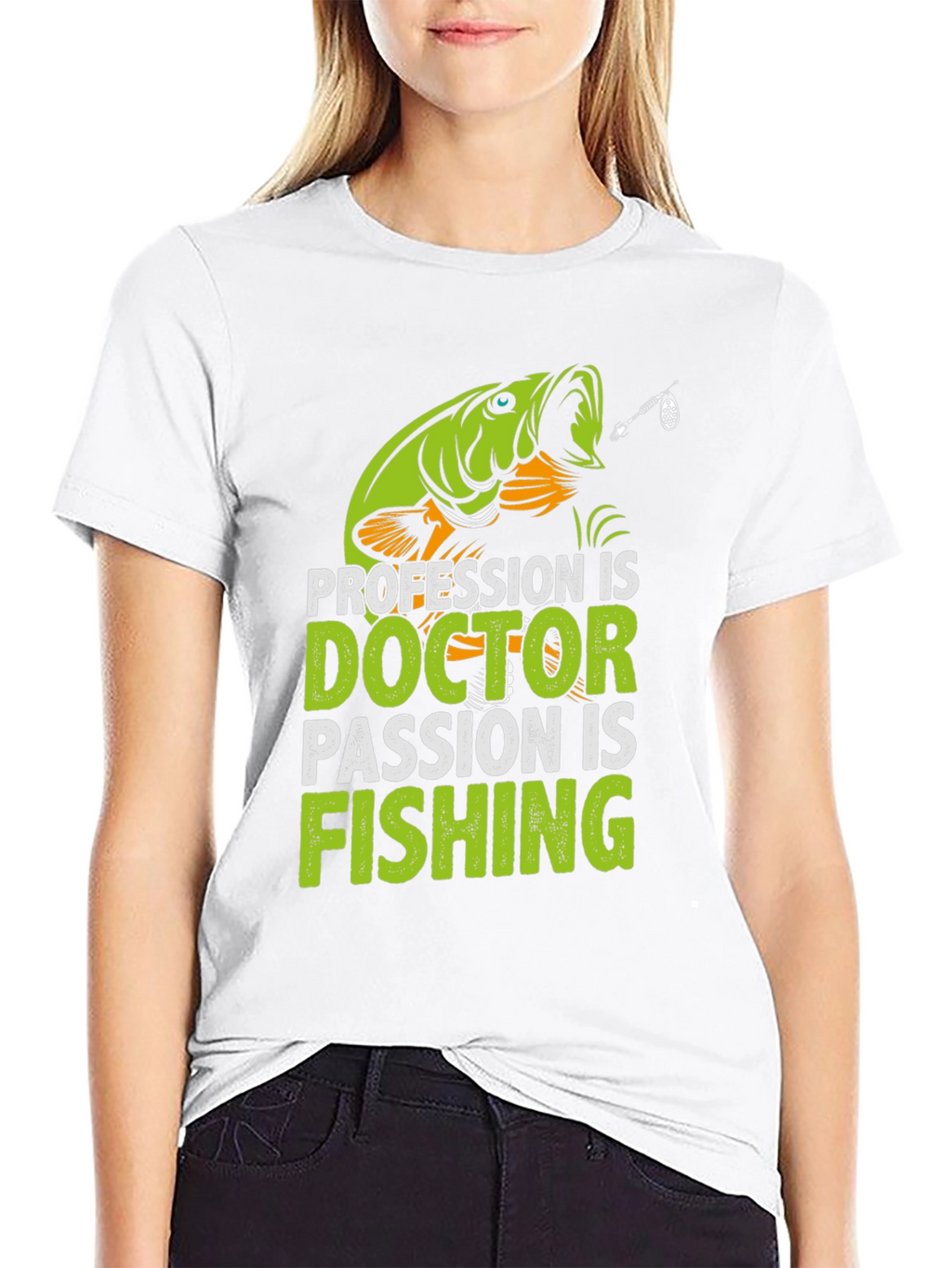 Doctor Fishing Passion T-Shirt - Novelty Graphic Tee