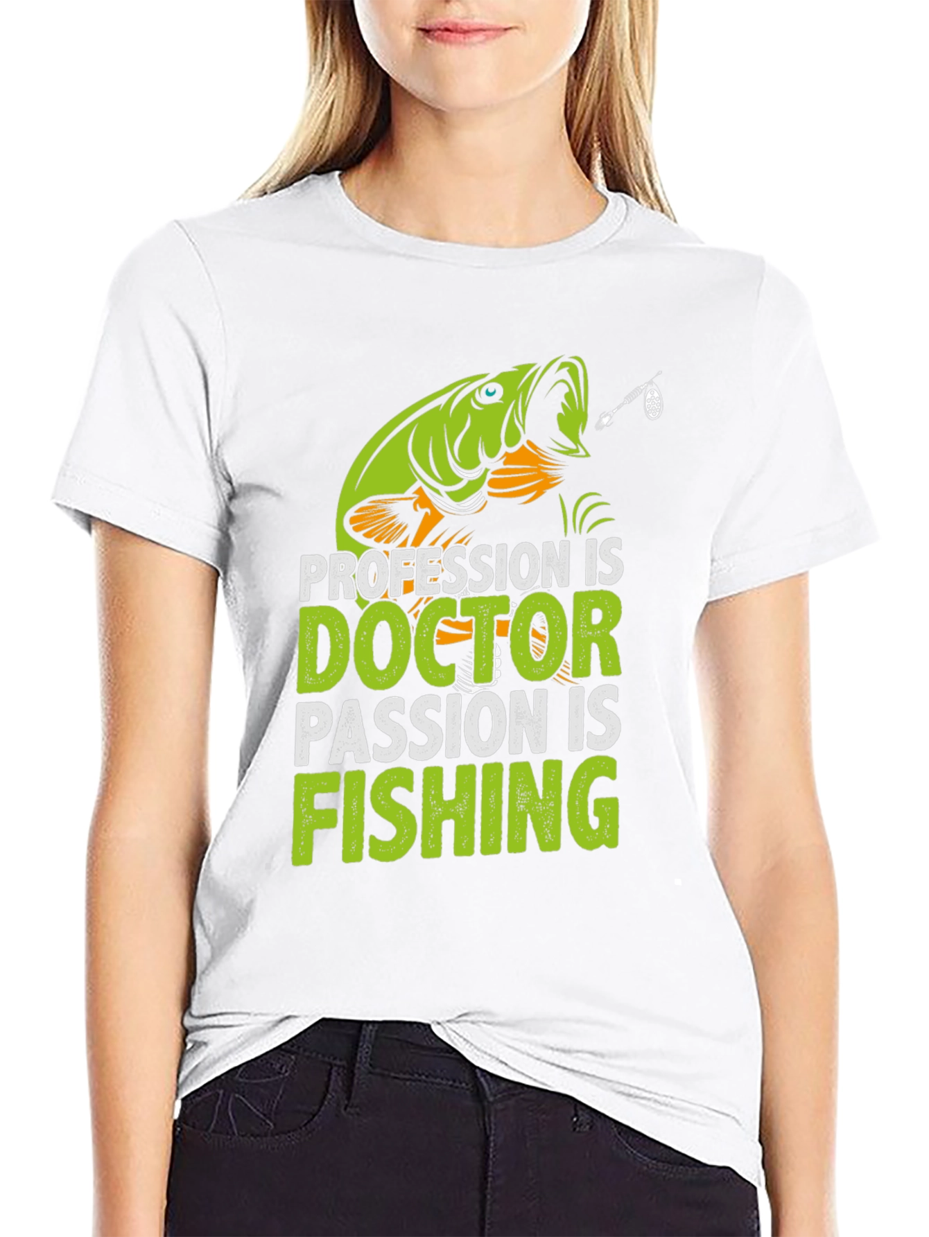 Doctor Fishing Passion T-Shirt - Novelty Graphic Tee