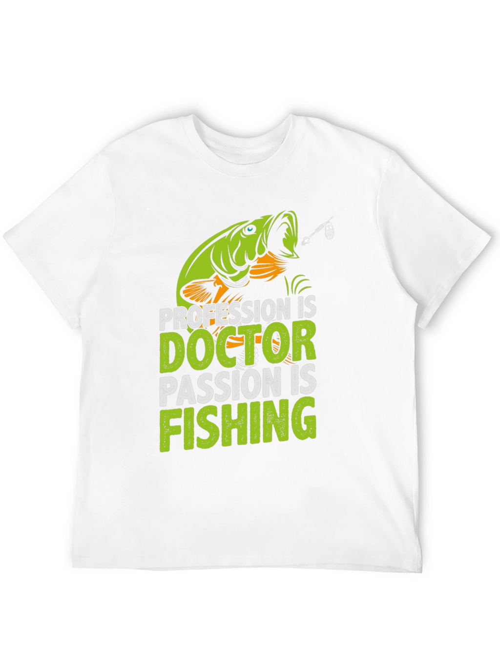Doctor Fishing Passion T-Shirt - Novelty Graphic Tee
