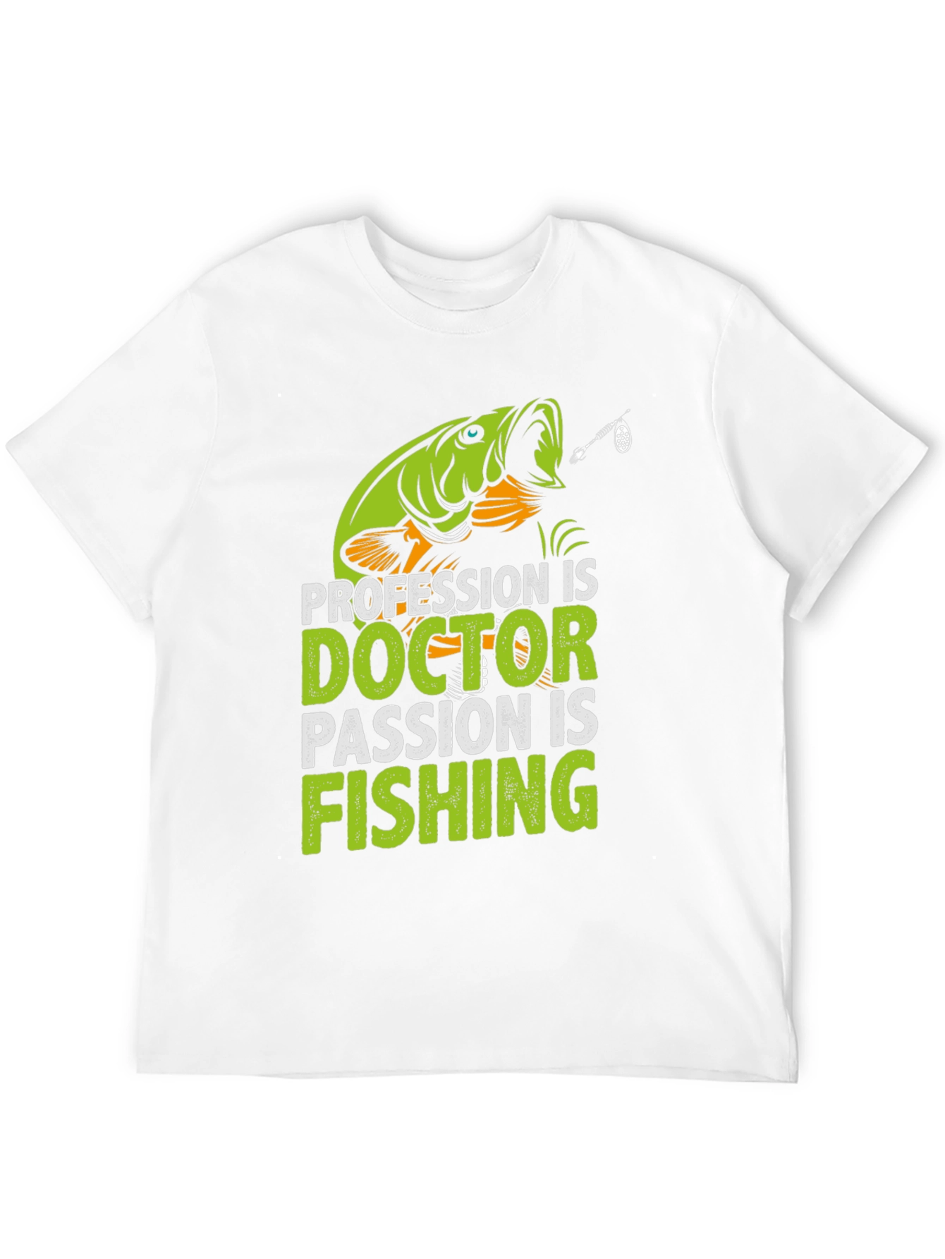 Doctor Fishing Passion T-Shirt - Novelty Graphic Tee
