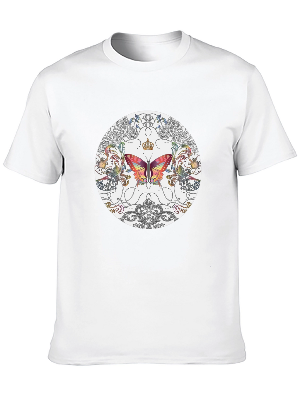 Butterfly Graphic Tee - Crowned Wings