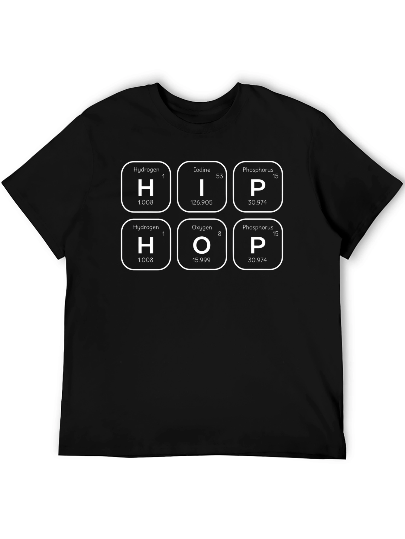 Periodic Table Hip Hop Graphic T-Shirt