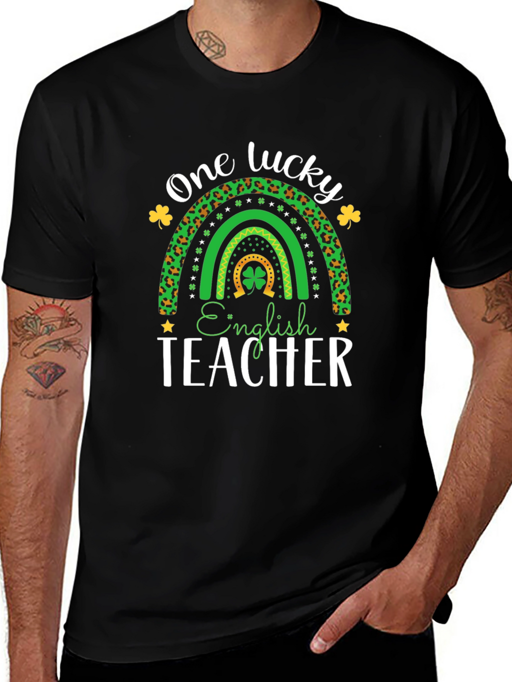 Lucky English Teacher St. Patricks Day T-Shirt