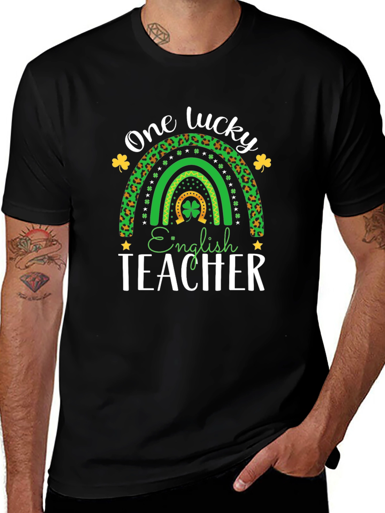 Lucky English Teacher St. Patricks Day T-Shirt
