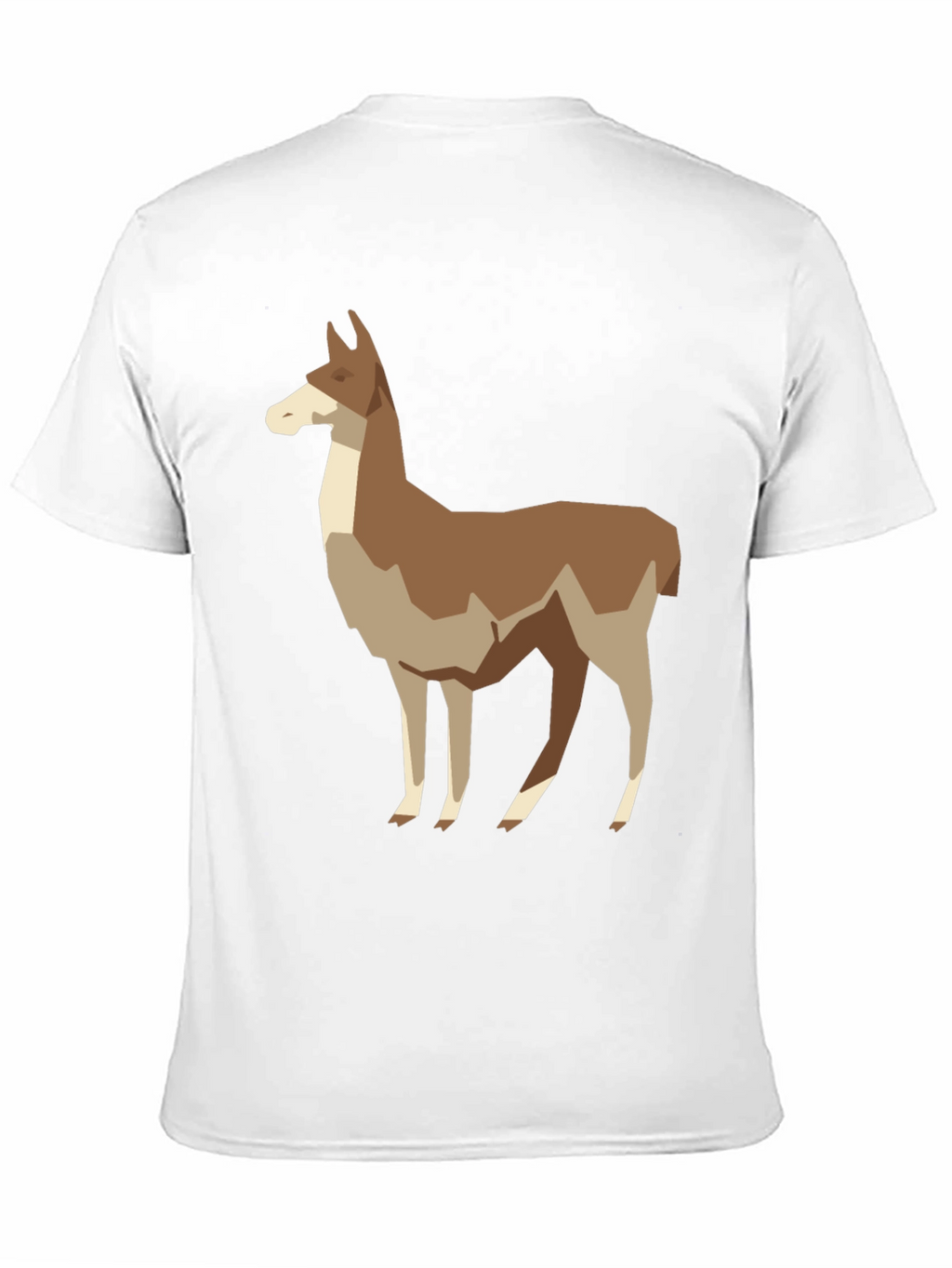 Geometric Llama Graphic Tee - Mens Black T-Shirt