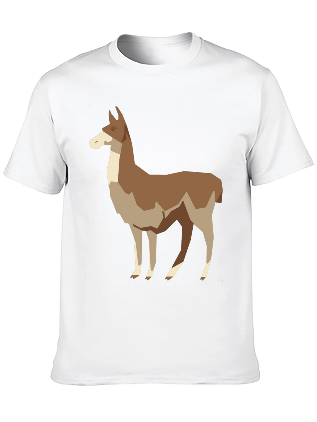 Geometric Llama Graphic Tee - Mens Black T-Shirt
