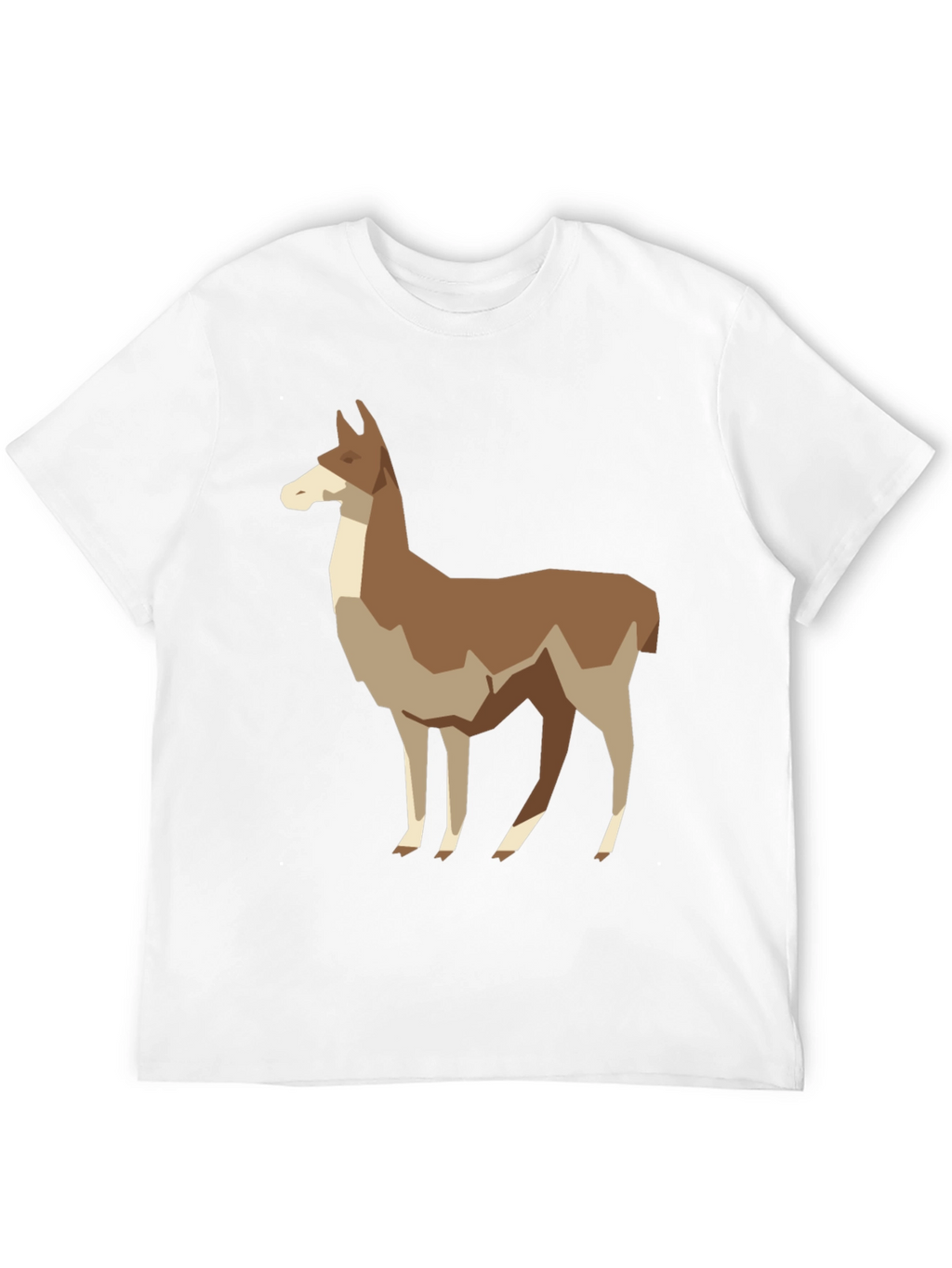 Geometric Llama Graphic Tee - Mens Black T-Shirt