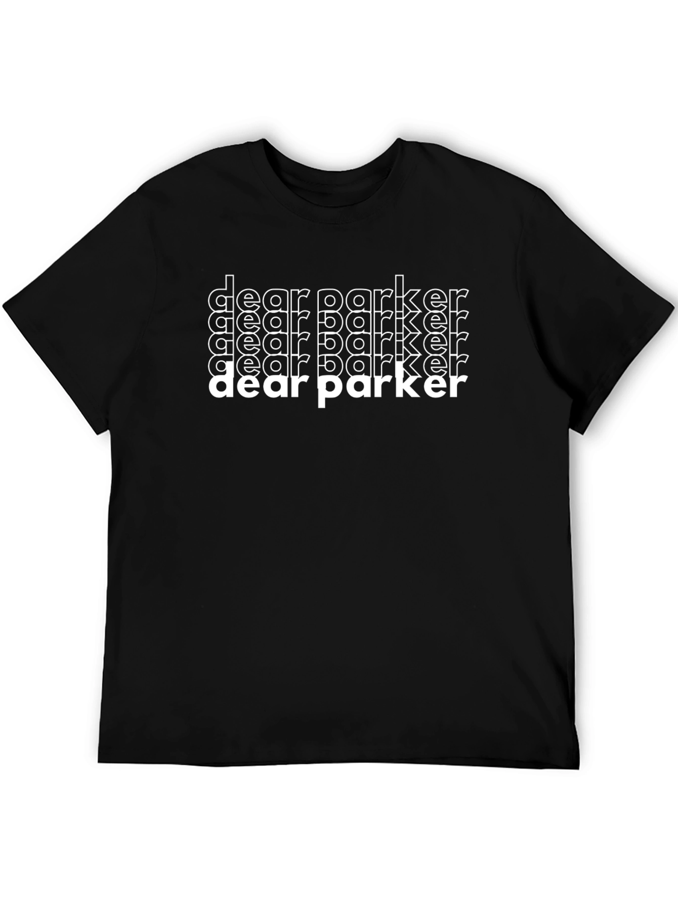 Dear Parker Graphic Tee - Cool Trendy Black Shirt