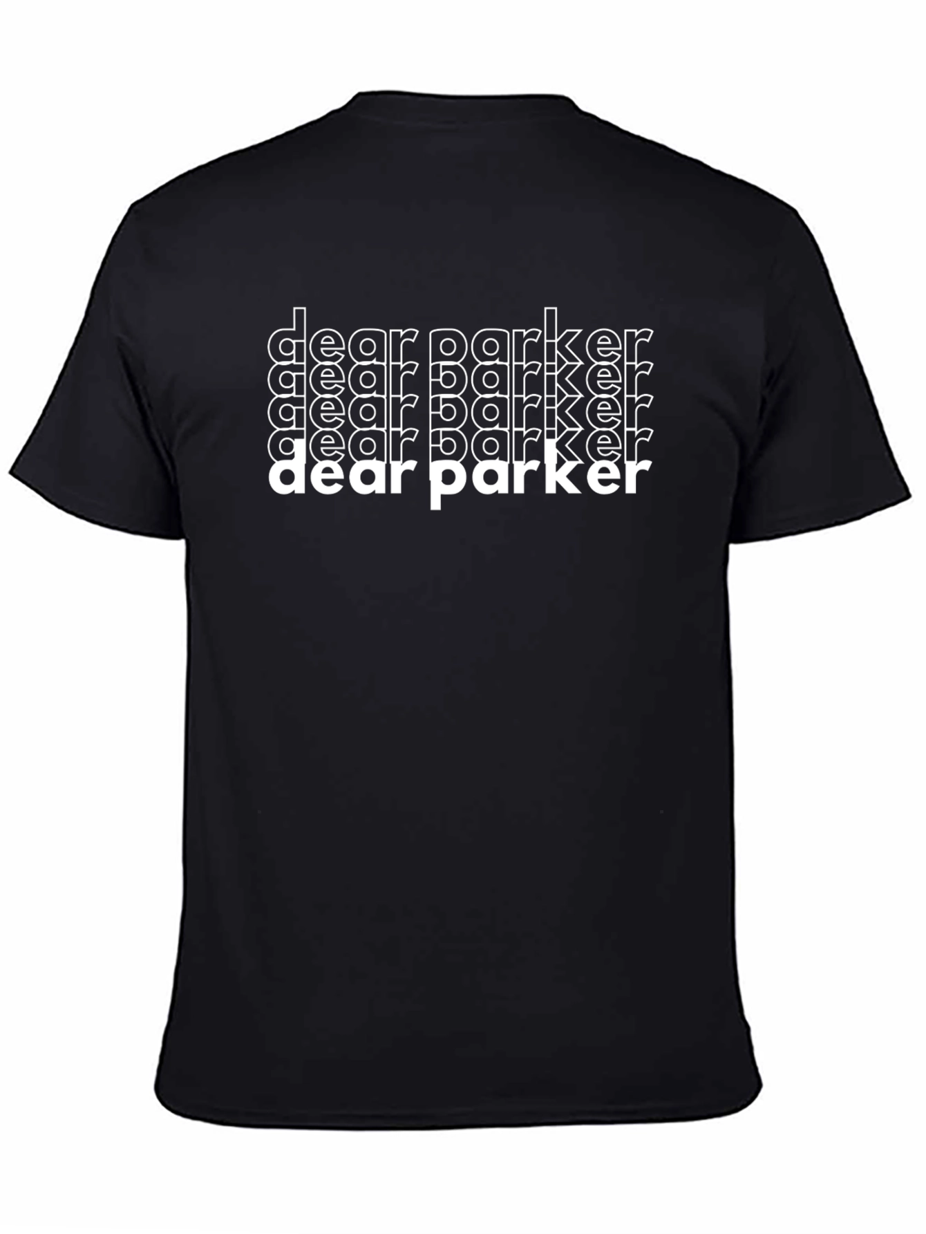 Dear Parker Graphic Tee - Cool Trendy Black Shirt