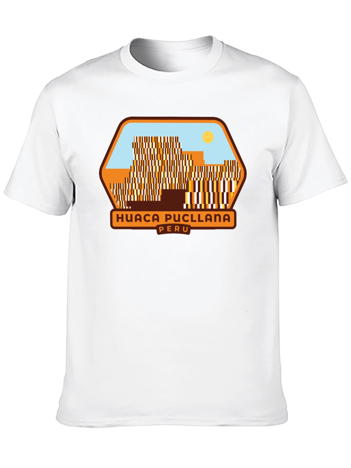 Huaca Pucllana Peru Black Graphic T-Shirt